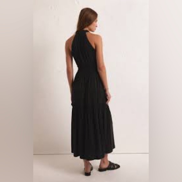 Z Supply Dresses & Skirts - Z SUPPLY Black Halter Key Hole Chest Maxi Dress
